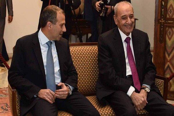 رایزنی جبران باسیل و نبیه بری درباره تشکیل کابینه جدید لبنان
