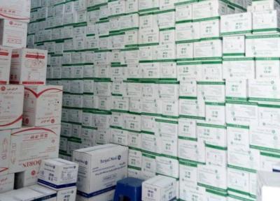 خبرنگاران کشف انبار دیگر ملزومات بهداشتی در البرز