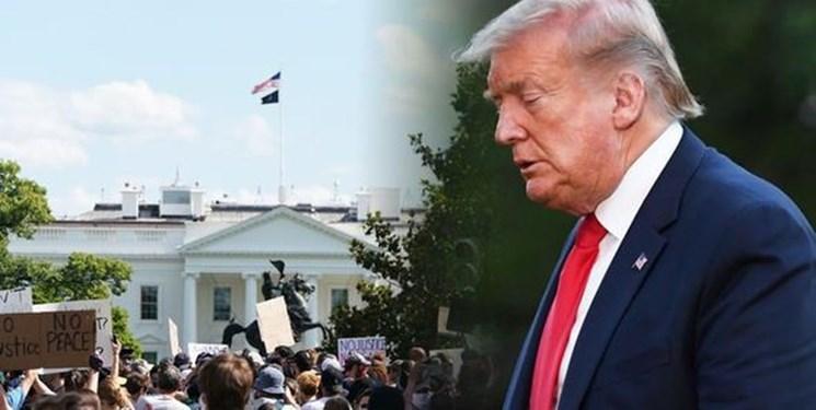 ترامپ: برای مدت کوتاهی به پناهگاه کاخ سفید رفتم، گفتند شاید روزی لازم شود