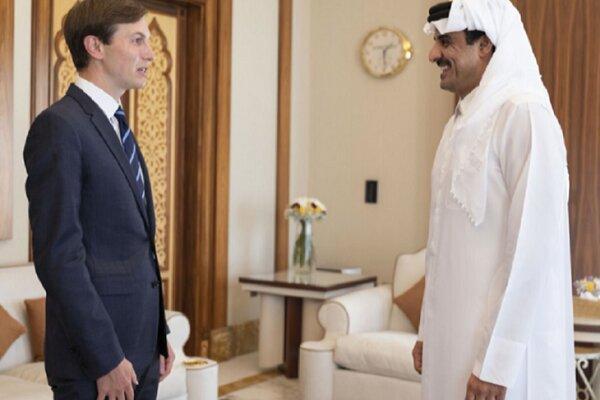 رایزنی کوشنر با امیر قطر در دوحه