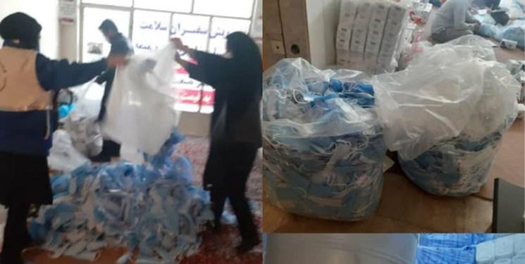 کشف 80هزار عدد ماسک احتکار شده در مسجدسلیمان