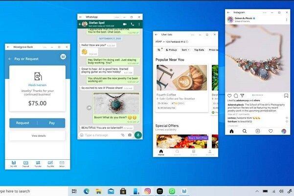 اجرای همزمان برنامه های گوشی روی ویندوز 10 تسهیل شد اجرای همزمان برنامه های گوشی روی ویندوز 10 تسهیل شد