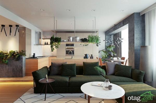 22 مدل آپارتمان پلان باز و پیوسته با طراحی مدرن و ساده